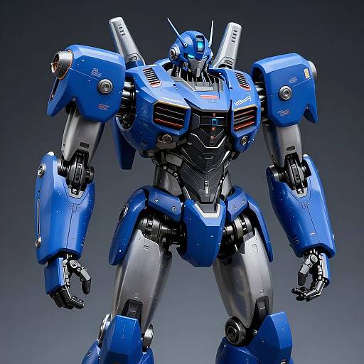 Realistic Blue Sci-Fi Robot Signature