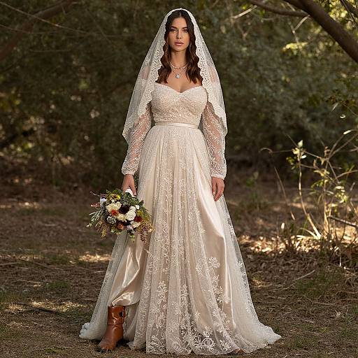 Rustic Bohemian Bridal Elegance