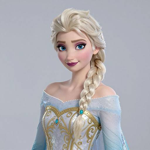 Photorealistic Portrait of Adult Elsa