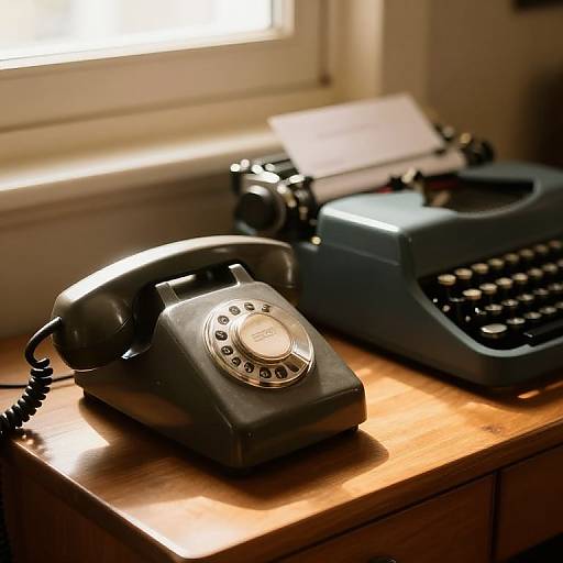 Retro Vintage Technology Scene