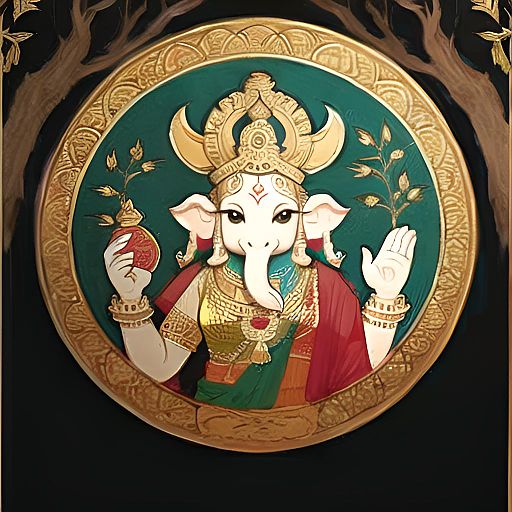 Woman in Traditional Royal Costume at Ancient Temple Entrance