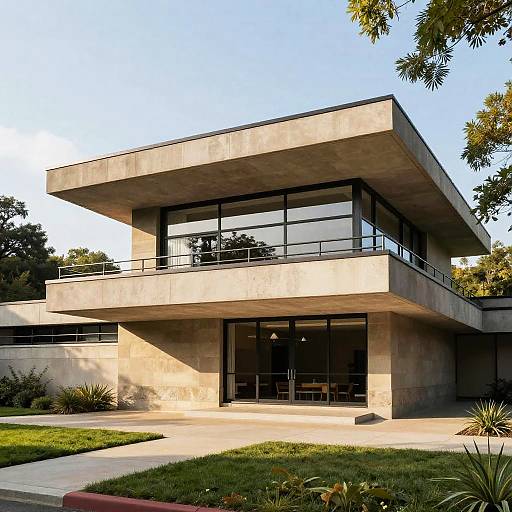 Photorealistic Frank Lloyd Wright House Design