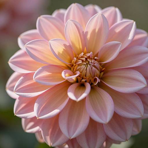 Dahli Macro Shot with Gradient Petals