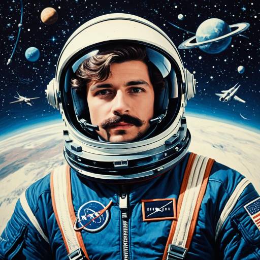 Astronaut Portrait in Space Suit