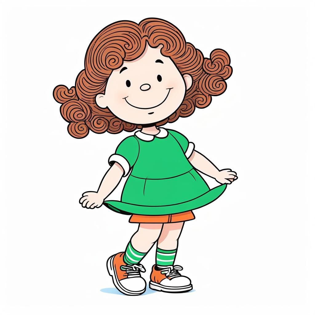 Playful Peppermint Patty Illustration Design