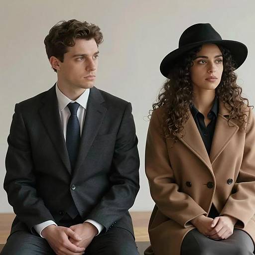 Elegant Couple in Shadows