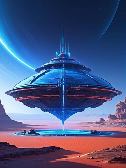 Legendary Ice Fish Ship on Desert Planet