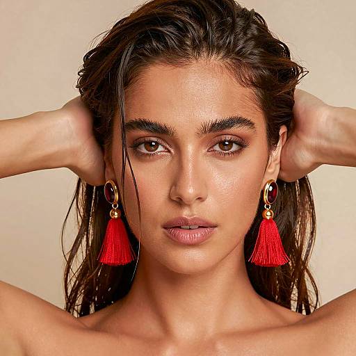 Serious Portrait of a Woman with Style