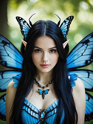 Realistic Navi Fairy with Butterfly Wings