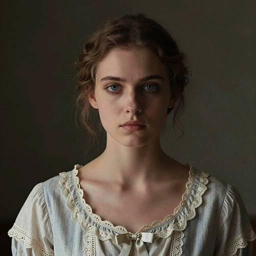 Vintage Portrait of Young Woman