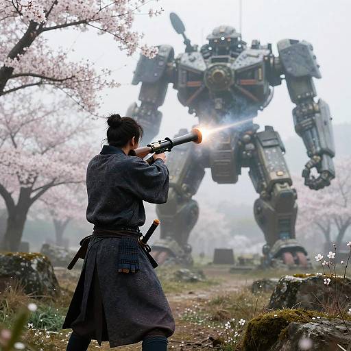 Samurai vs War Machine Epic Battle