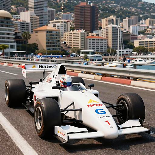 Hyperrealistic Formula 1 Racecar at Monaco