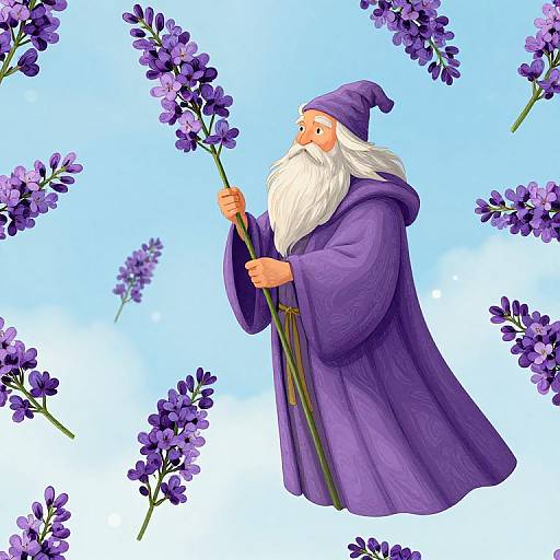 Gandalf with Lavender Pattern