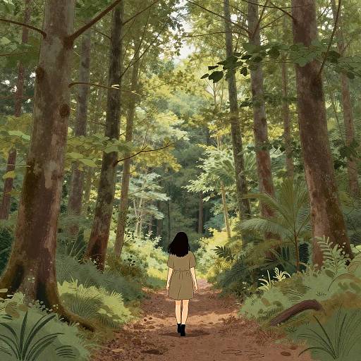 Serene Forest Photo to Illustration