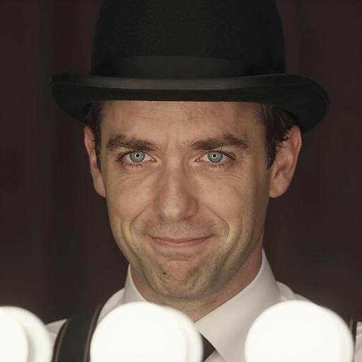 Smartly Dressed Man with Bowler Hat