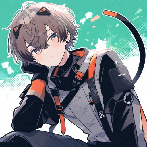 Illustration of Alban knox, nijisanji in the style of Tsunoji