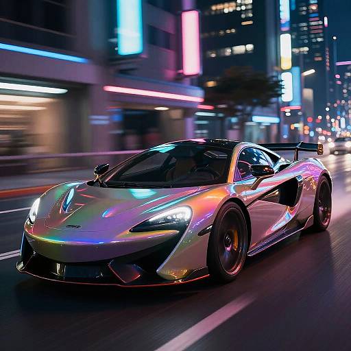 Neon Rainbow McLaren Racing Night