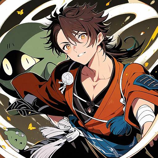 Illustration of Mutsu-no-kami yoshiyuki, touken ranbu in the style of Tokita (jyabarachan)