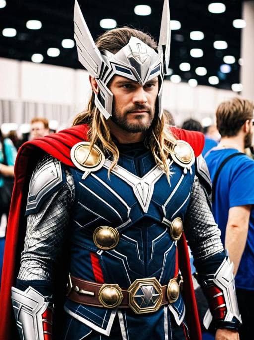 Man in Thor Costume at Convention