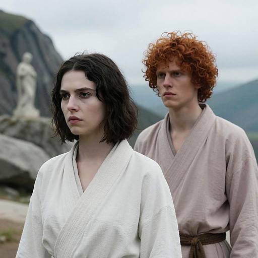 Intense Expressions in Mountainous Landscape