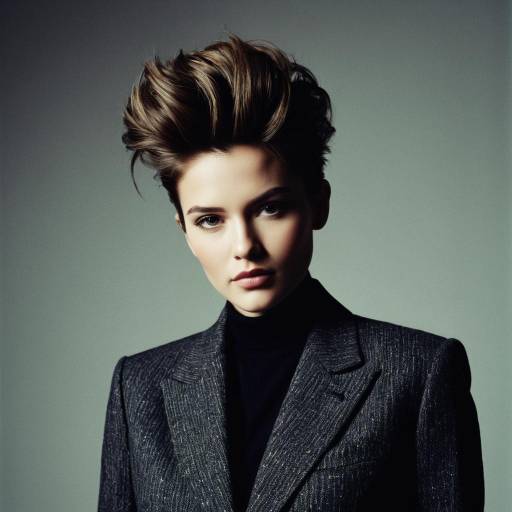Chic Quiff Hairstyle in Fashion Studio Chic Quiff Hairstyle in Fashion Studio