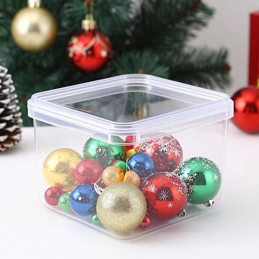 Clear Plastic Christmas Candy Box