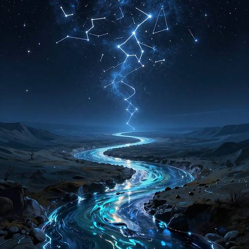 Alien Molten Glass Rivers Ascending