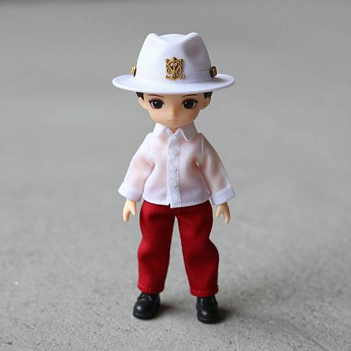 Realistic Doll on Concrete Surface