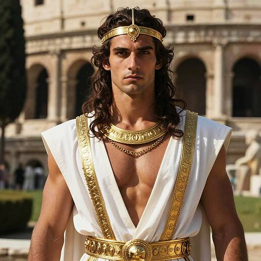 Realistic Handsome Man in Ancient Rome