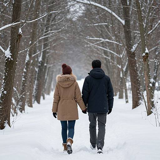 Winter Walk with Faithful Companion