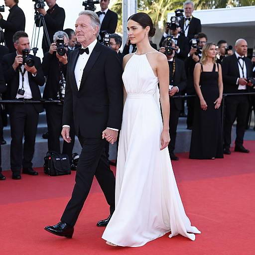 Elegant Couple on Red Carpet