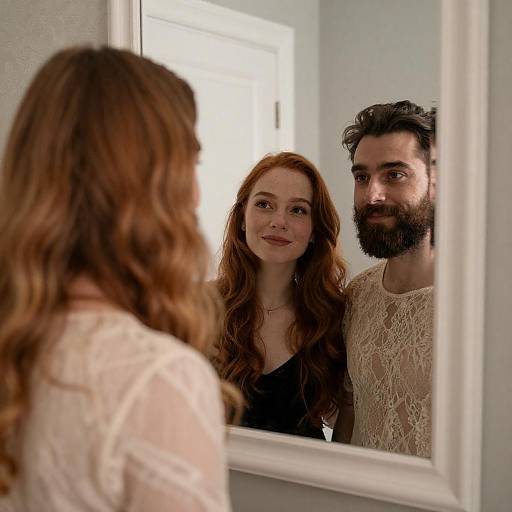 Reflection in a Cozy Room