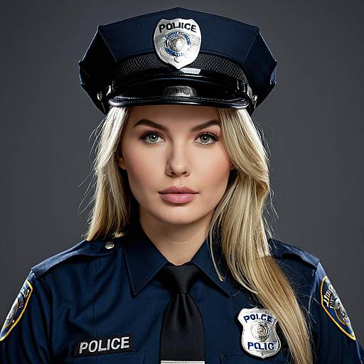 Realistic Lady Cop Halloween Costume Design