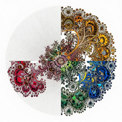 Modernism Meets Fractal Digital Landscape