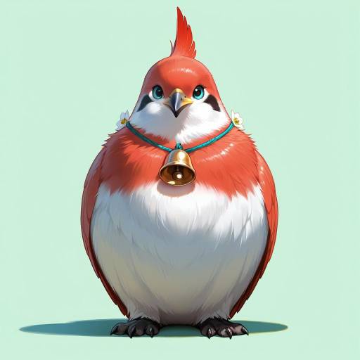 Realistic Cardinal with Turquoise Eyes Realistic Cardinal with Turquoise Eyes