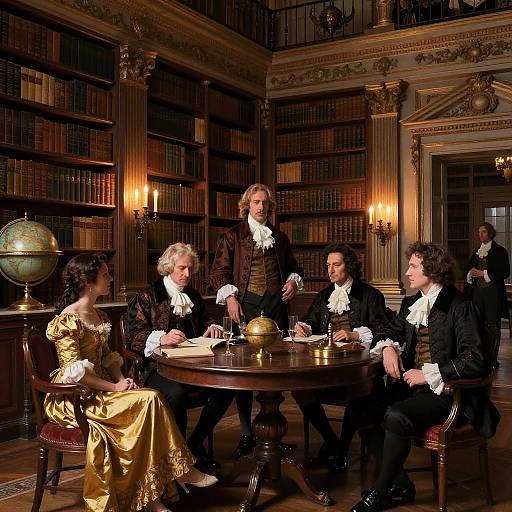 Baroque Aristocracy in Mansion Library