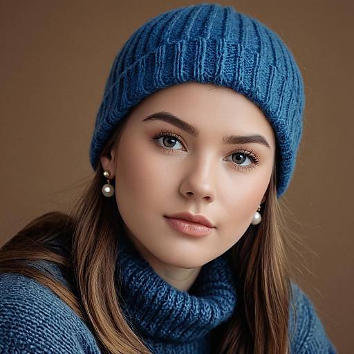 Realistic Portrait of Young Woman