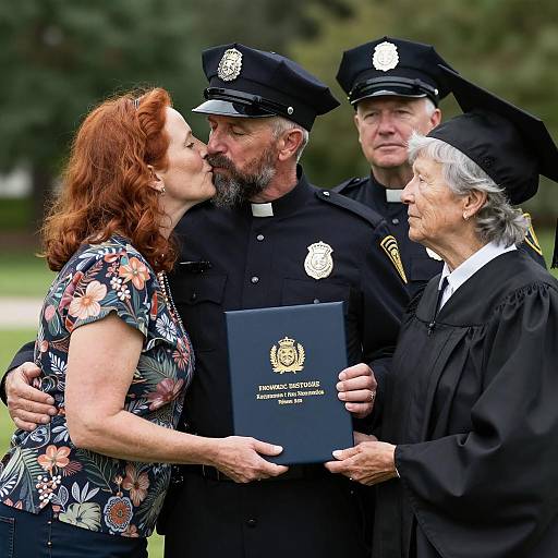 Outdoor Family Celebration with Graduates
