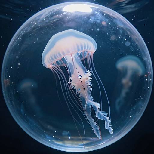 Surreal Underwater Jellyfish Dreamscape