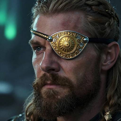 Odin's Eye Patch with Northern Lights
