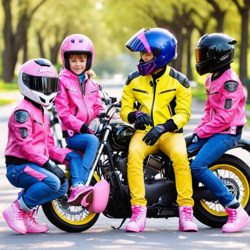 Boys Riding Motorcycles in Stylish Gear