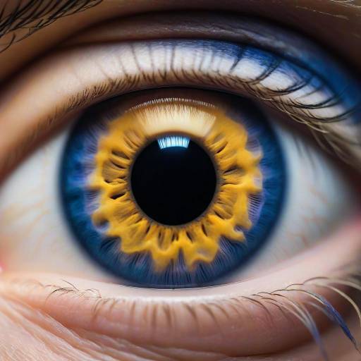 Vibrant Macro Human Eye Photography