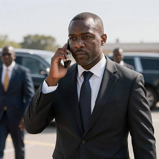 Serious Businessman in Urban Setting