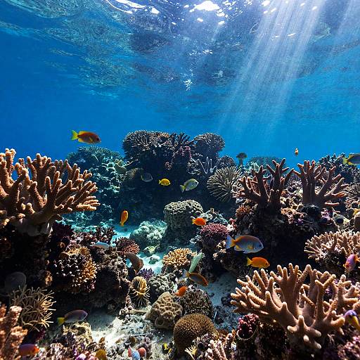 Surreal Underwater Dreamscape with Coral