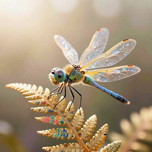 Glossy Topaz Prism Dragonfly Nymph