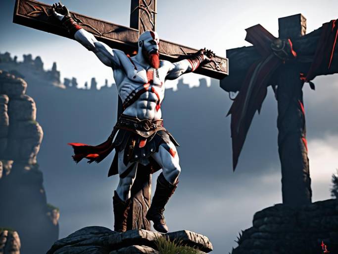Kratos Crucifixion Scene