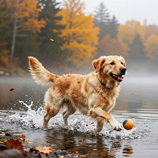 Playful Nova Scotia Duck Tolling Retriever