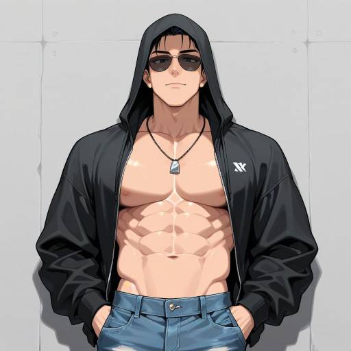 Stylish Muscular Male in Sunglasses Stylish Muscular Male in Sunglasses