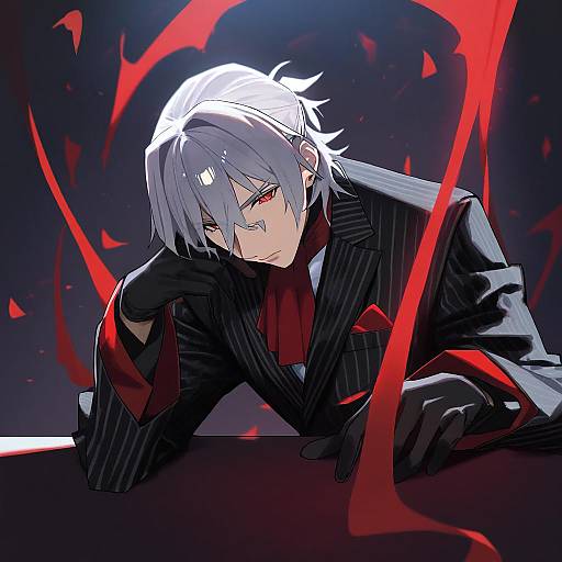 Illustration of Antonio salieri (second ascension) (fate), fate/grand order in the style of Syhan