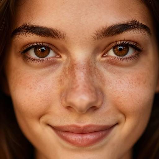 Captivating Brown Eyes Close-Up